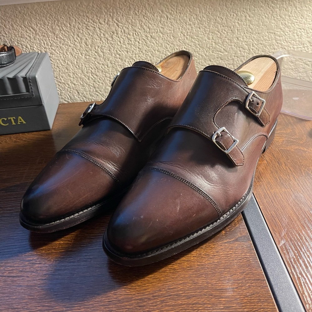 Brown suitsupply Double Monk Strap Shoes (local Shipping/meet)